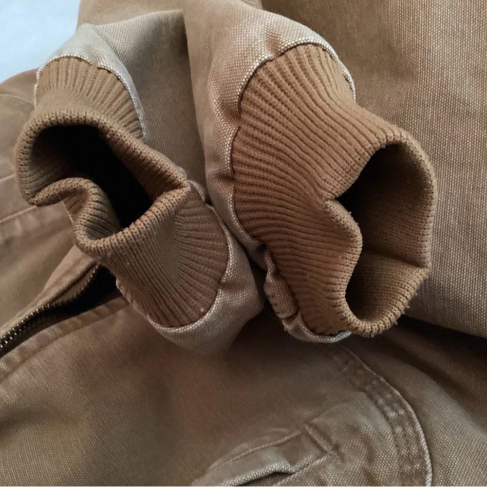 Vintage Carhartt Wildwood Sherpa-Lined Duck Jacket Sz Small - Removable hood - Picture 10 of 13